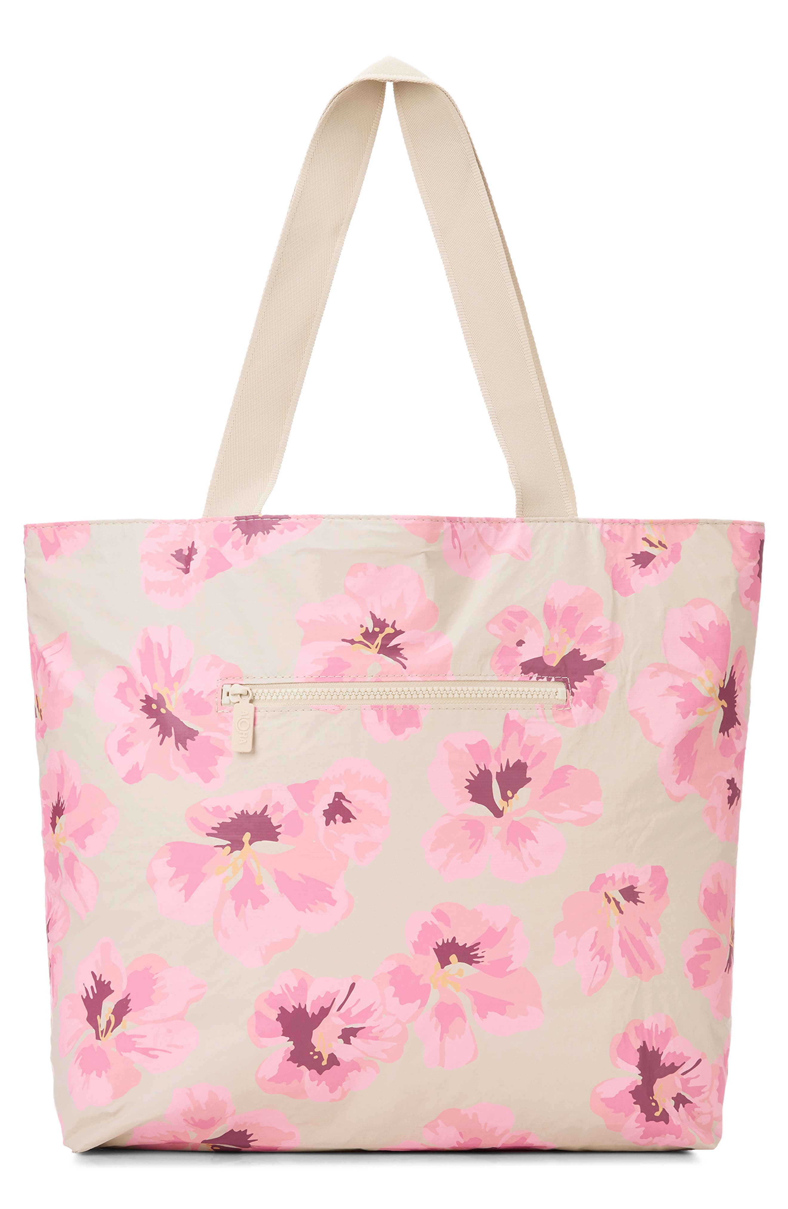 Aloha Collection Day Tripper Flutter Water Resistant Tyvek<sup>®</sup> Tote, Alternate, color, Blush