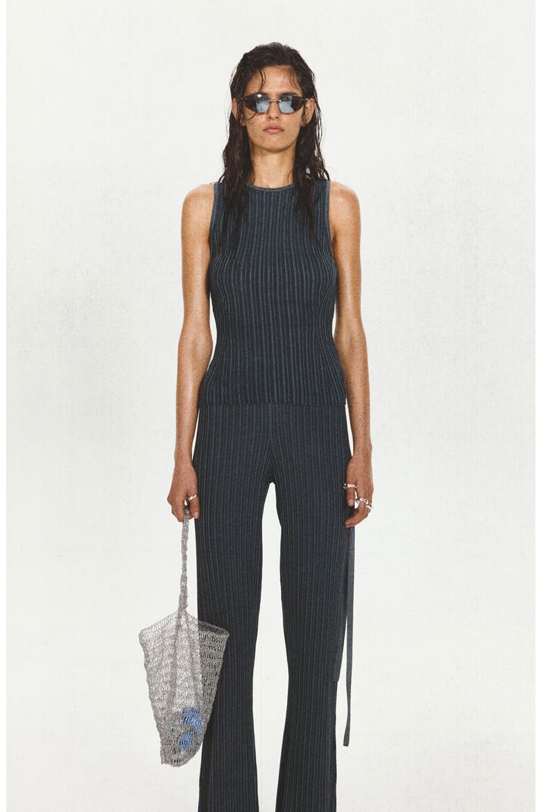 Ribbed Open Back Top, Alternate, color, DARK BLUE