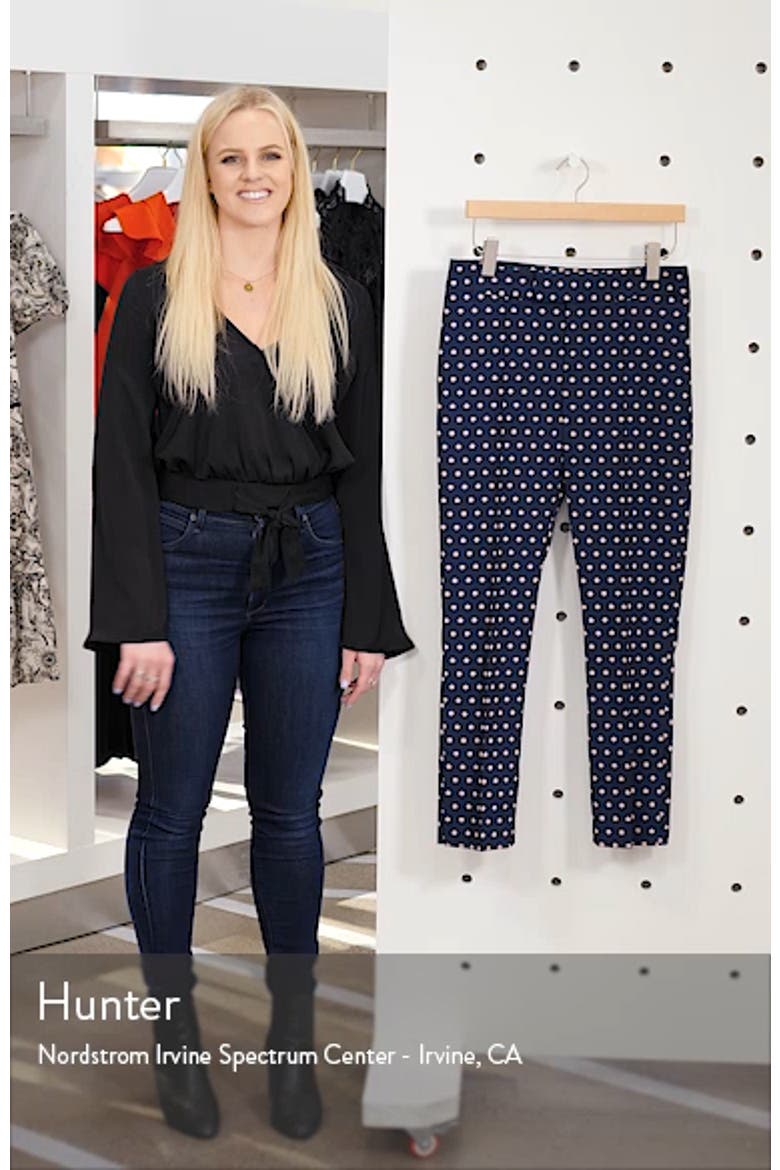 Stovepipe Polka Dot Jacquard Pants video