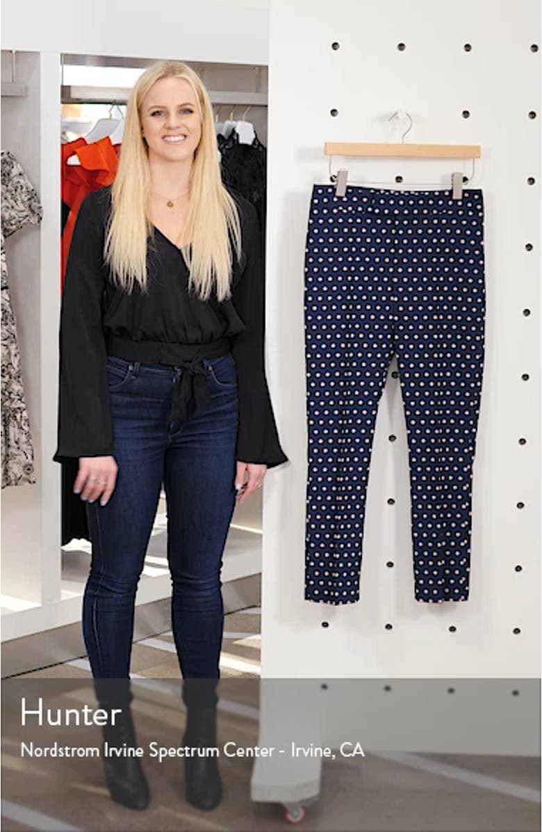 Stovepipe Polka Dot Jacquard Pants, sales video thumbnail