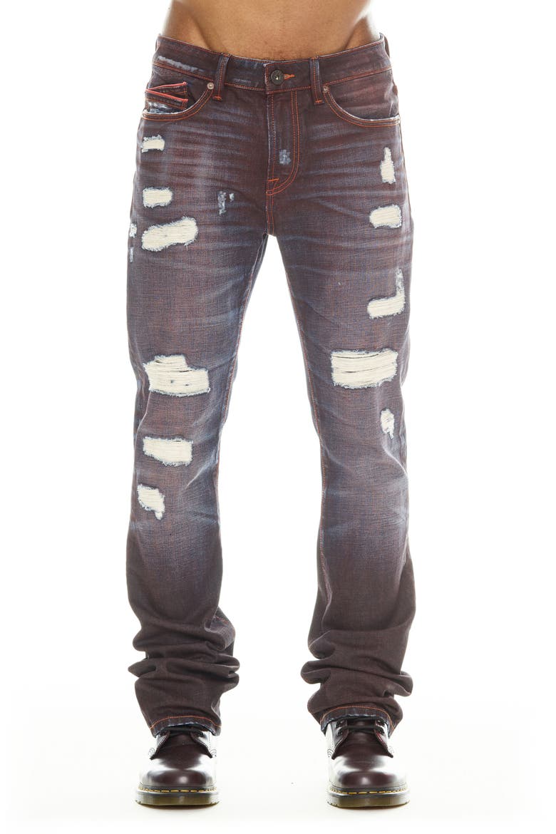 Lenny Bootcut Jeans, Main, color, BRICK
