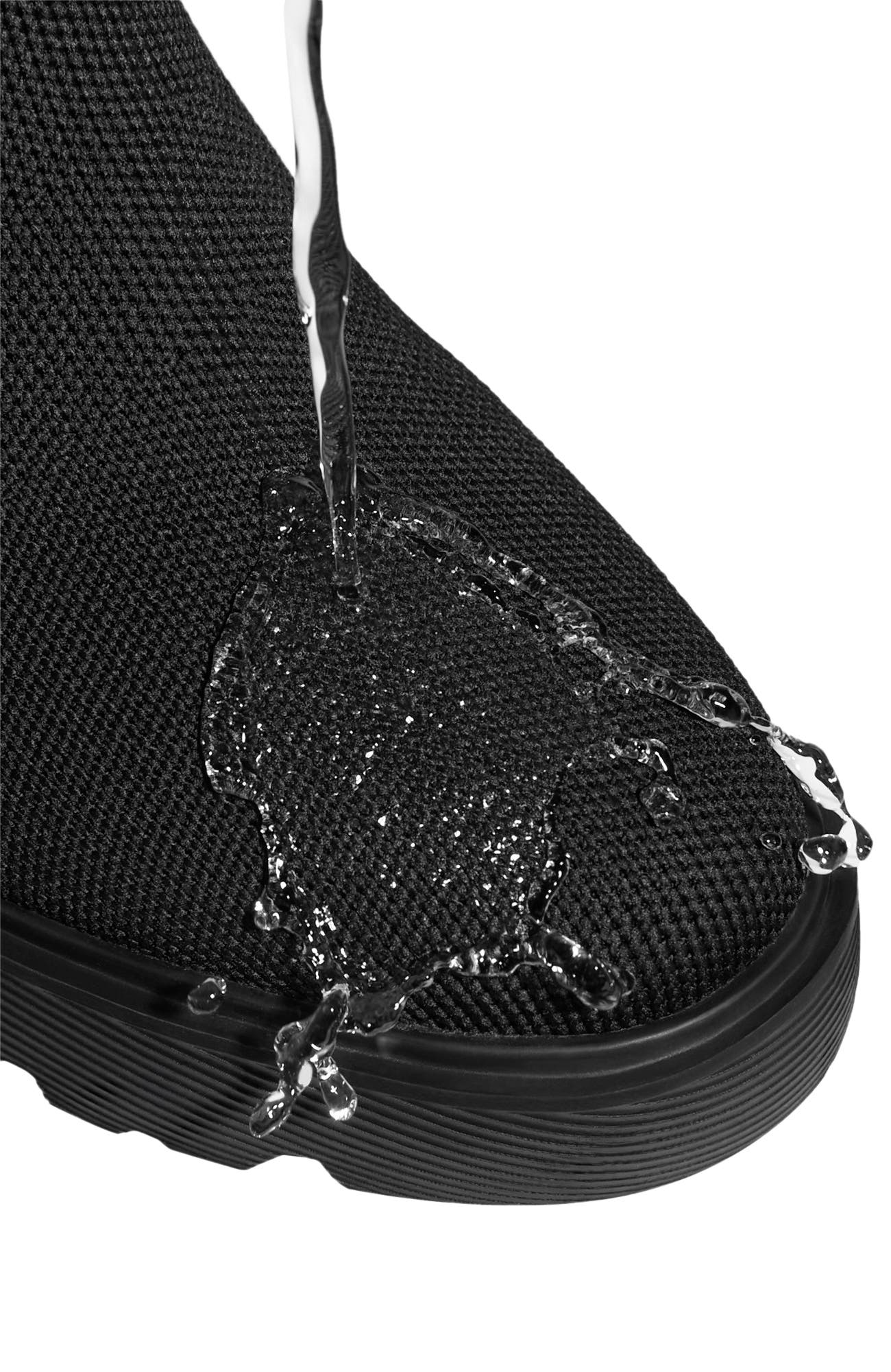 Round-Toe Chunky Platform Travel Boots, Alternate, color, Black