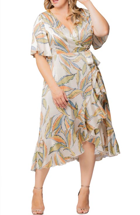 Chloe Midi Wrap Dress (Plus Size)