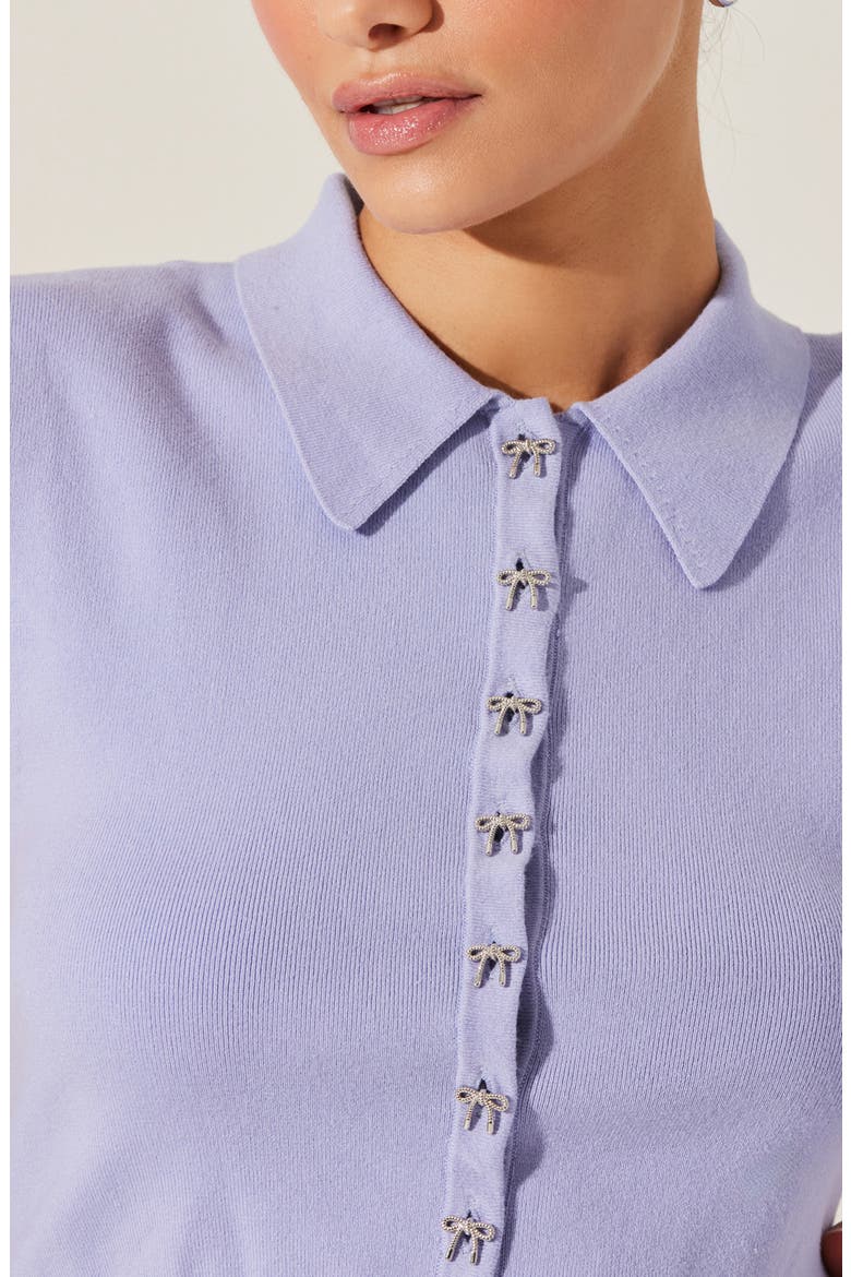 Kori Collared Cotton Sweater Vest, Alternate, color, PERIWINKLE