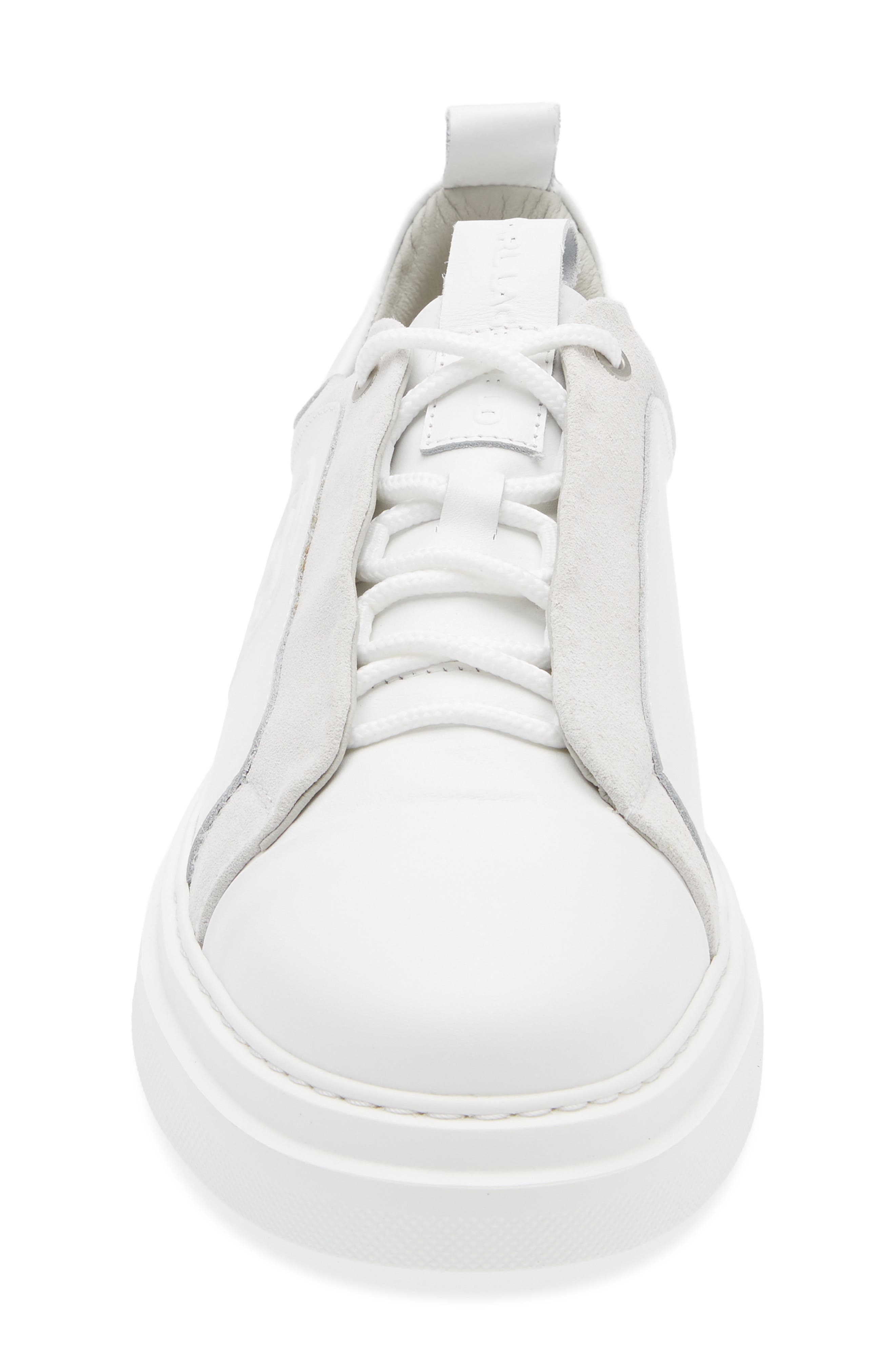 KARL LAGERFELD PARIS Embossed Karl Low Top Sneaker, Alternate, color, White