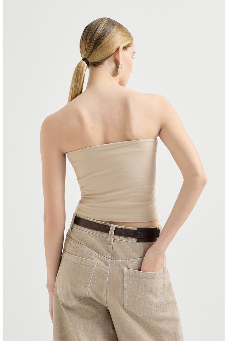 Bandeau top, Alternate, color, Beige
