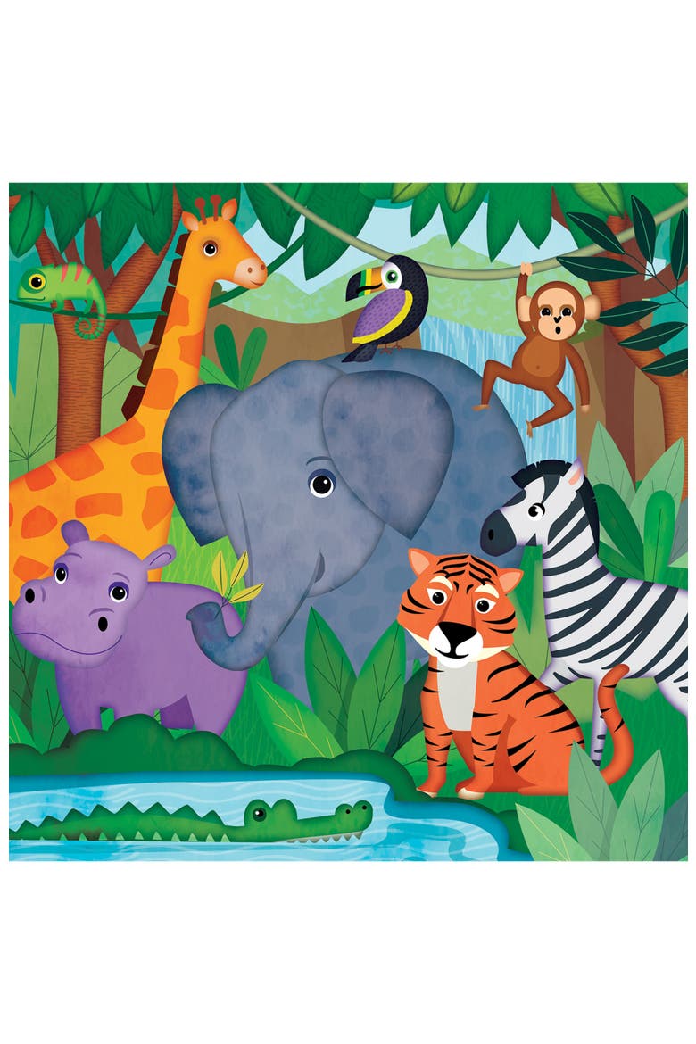 Safari Adventures 48 Piece Value Puzzle, Alternate, color, Multicolor