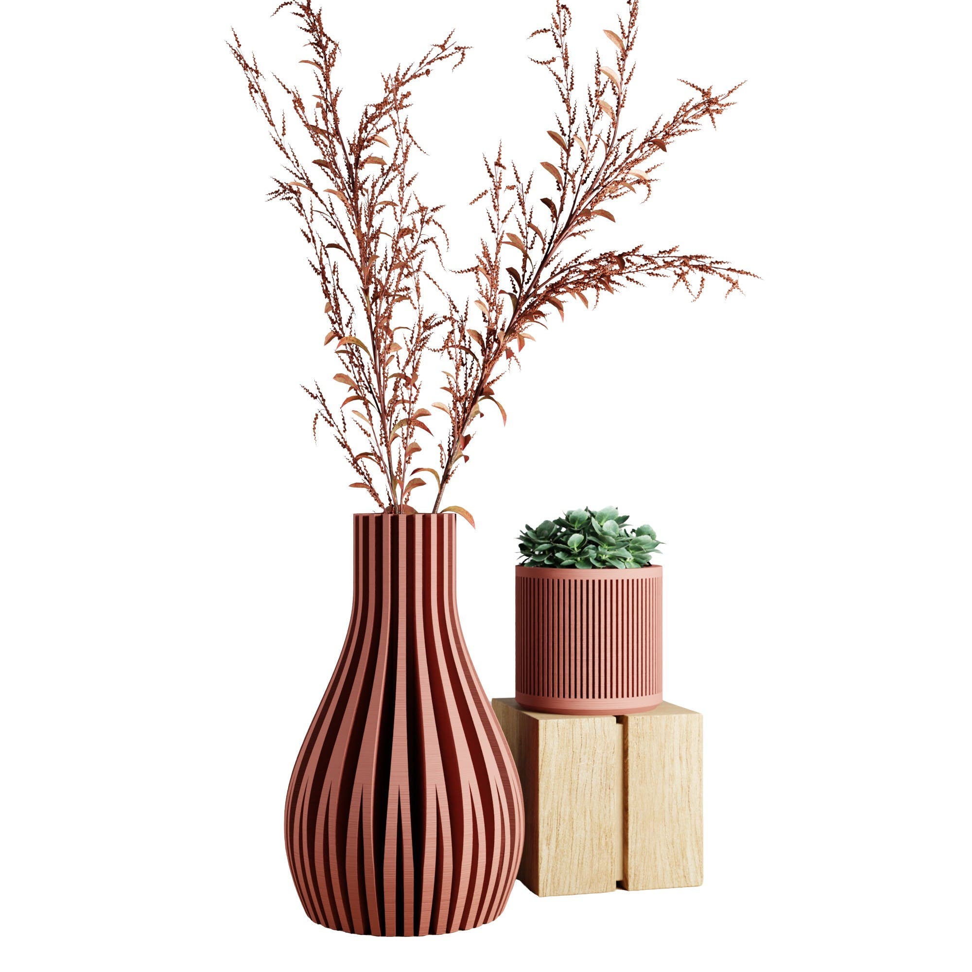 Modernized Pottery Willow Vase