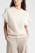 Nordstrom Cap Sleeve Wool & Cashmere Sweater