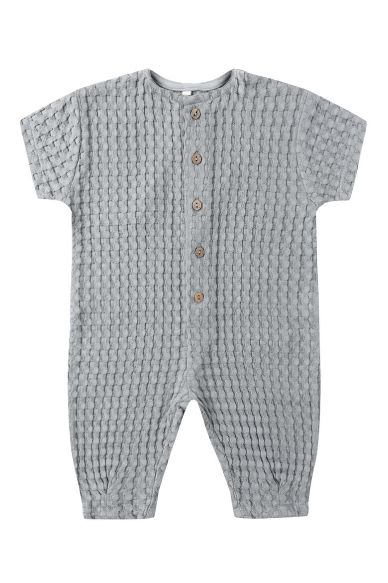 Hayes Waffle Knit Romper, Main, color, BLUE