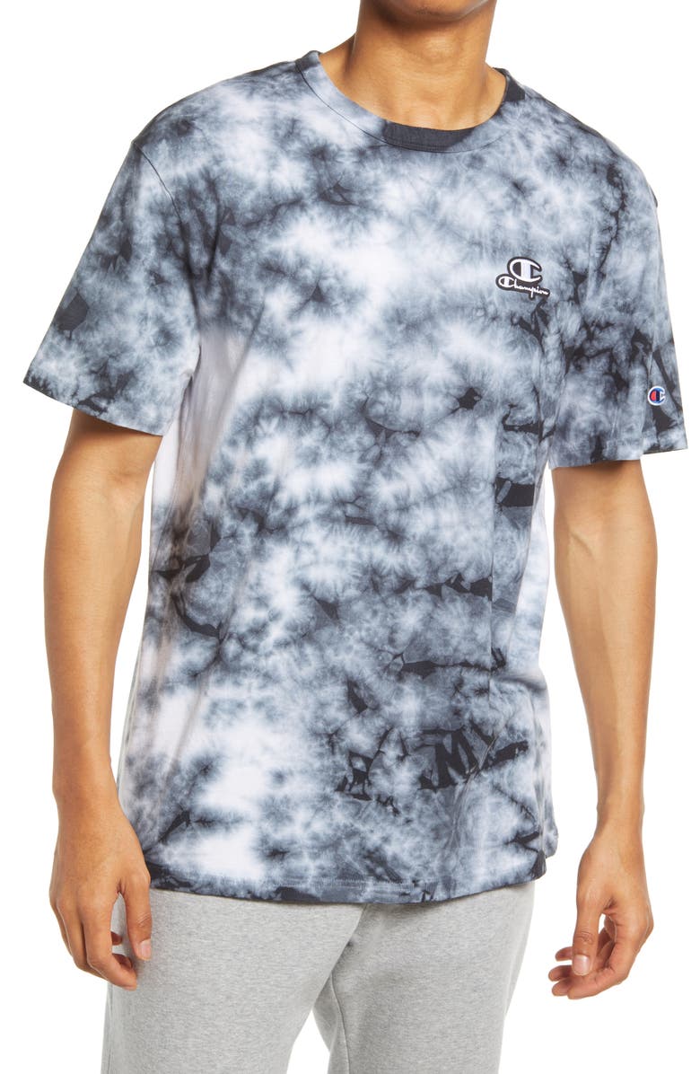 Champion Galaxy Tie Dye Logo T-Shirt, Main, color, 