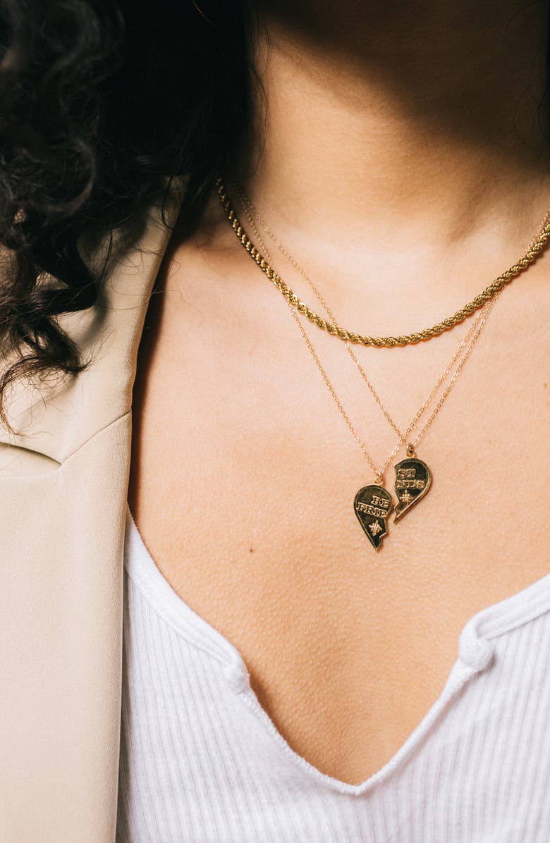 JURATE BFF Heart Necklace Set, Alternate, color,