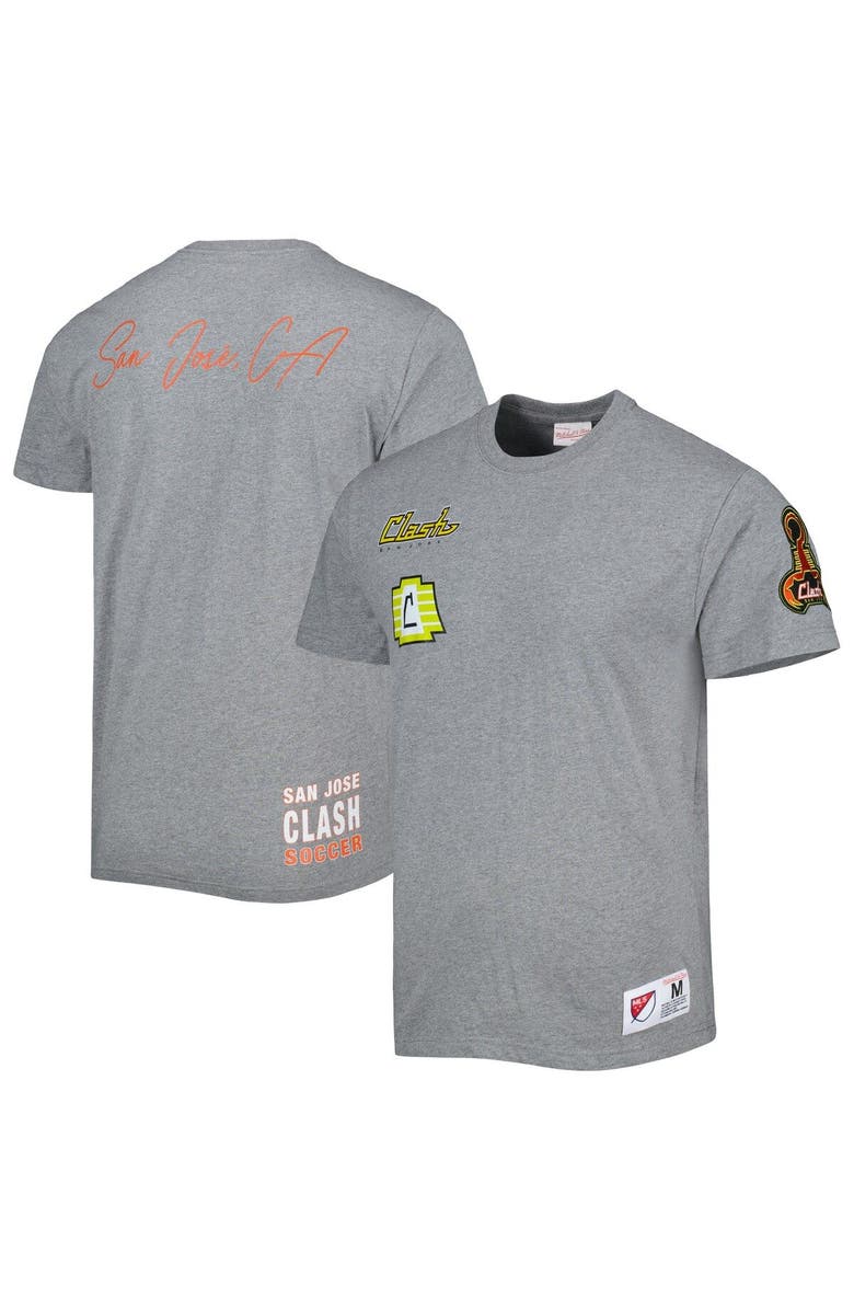 Mitchell & Ness Men's Mitchell & Ness Gray San Jose Earthquakes City Tee, Main, color, Gray