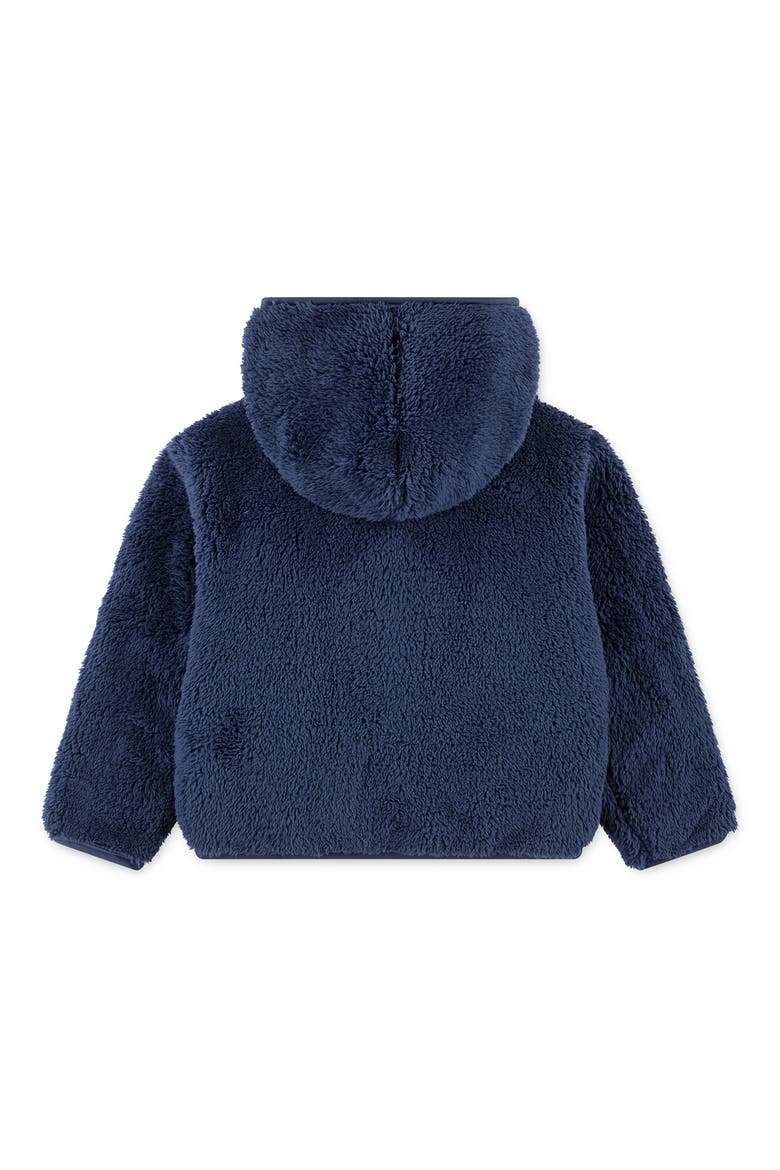 Kids' Full Zip Sherpa Hoodie, Alternate, color, MIDNIGHT NAVY