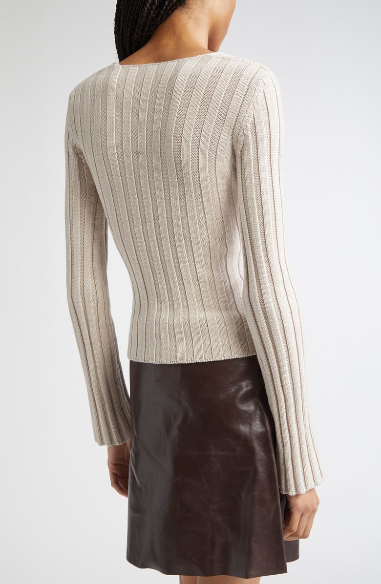 Paloma Wool Valeria Reversible Merino Wool Sweater, Alternate, color, Off-White