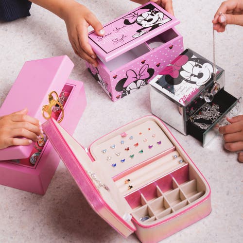Disney Show Your Minnie Style Jewelry Box In Pink