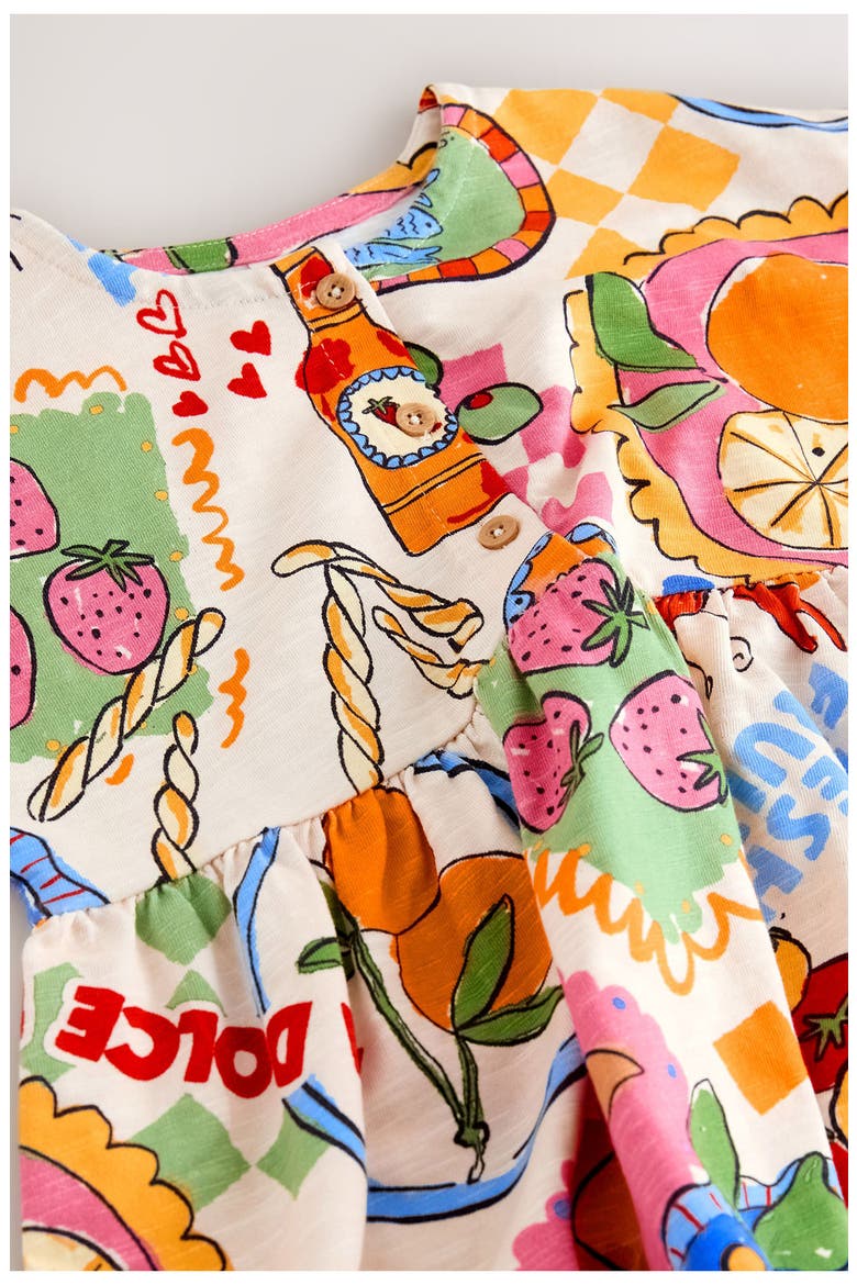 Kids' Amalfi Print Cotton Jersey Dress, Alternate, color, MULTI