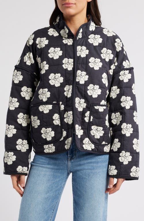 Shop Free People Chloe Floral Print Jacket In Night Blooms Combo