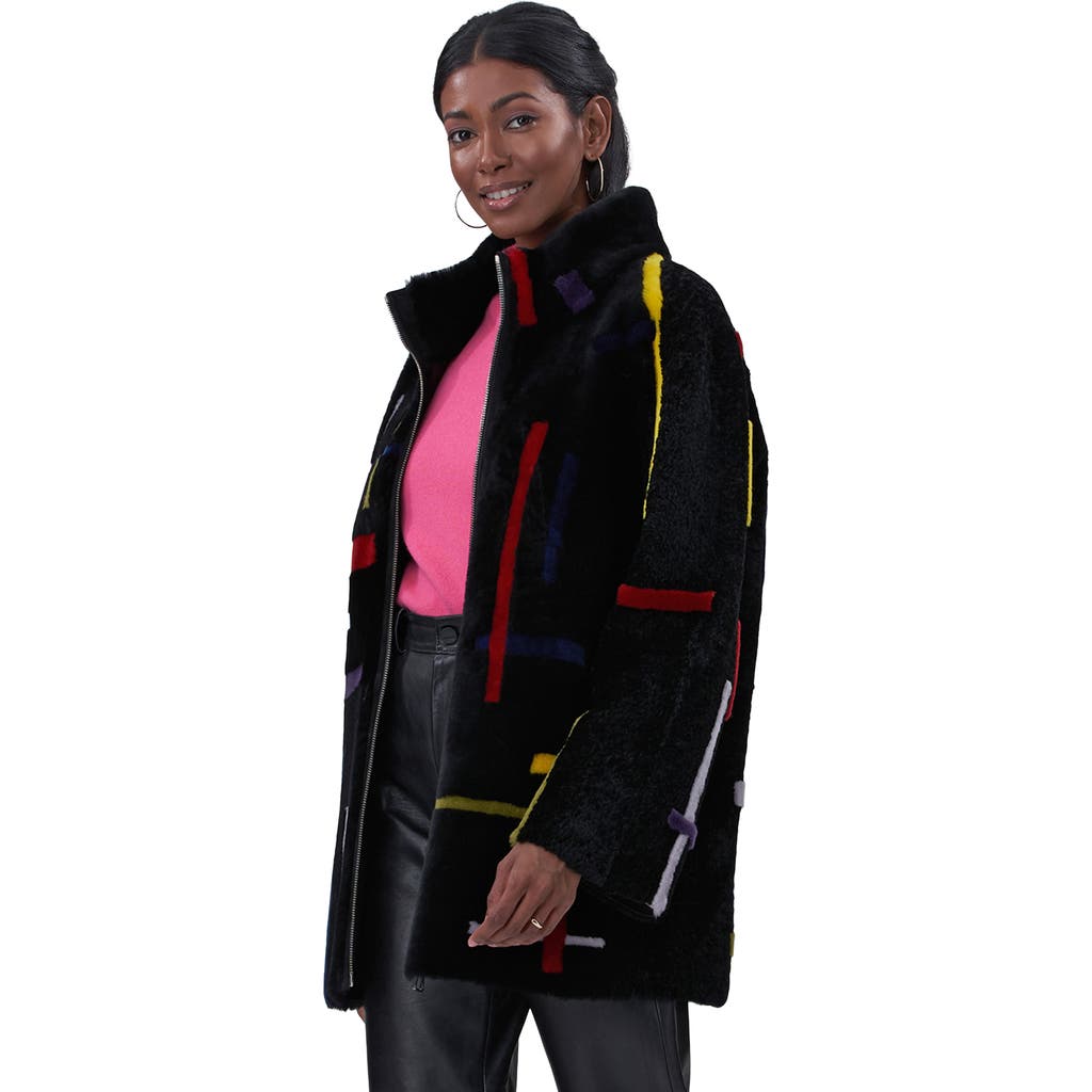 Gorski Reversible Lamb Shearling Parka With Merinillo Lamb Shearling Details In Black