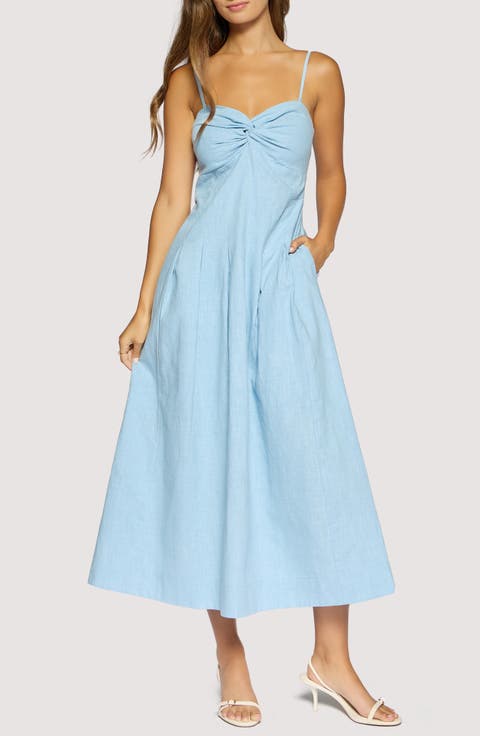 Coastal Voyage Linen & Cotton Dress