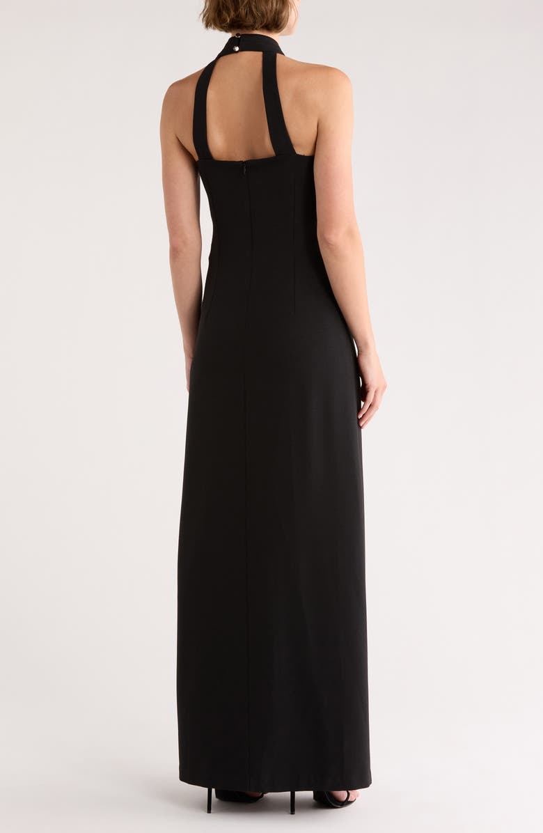 Julia Jordan Halter Dress, Alternate, color, Black