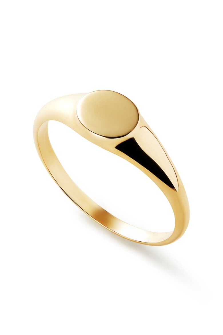 Gold Band Ring - Gold Signet Ring, Main, color, Gold