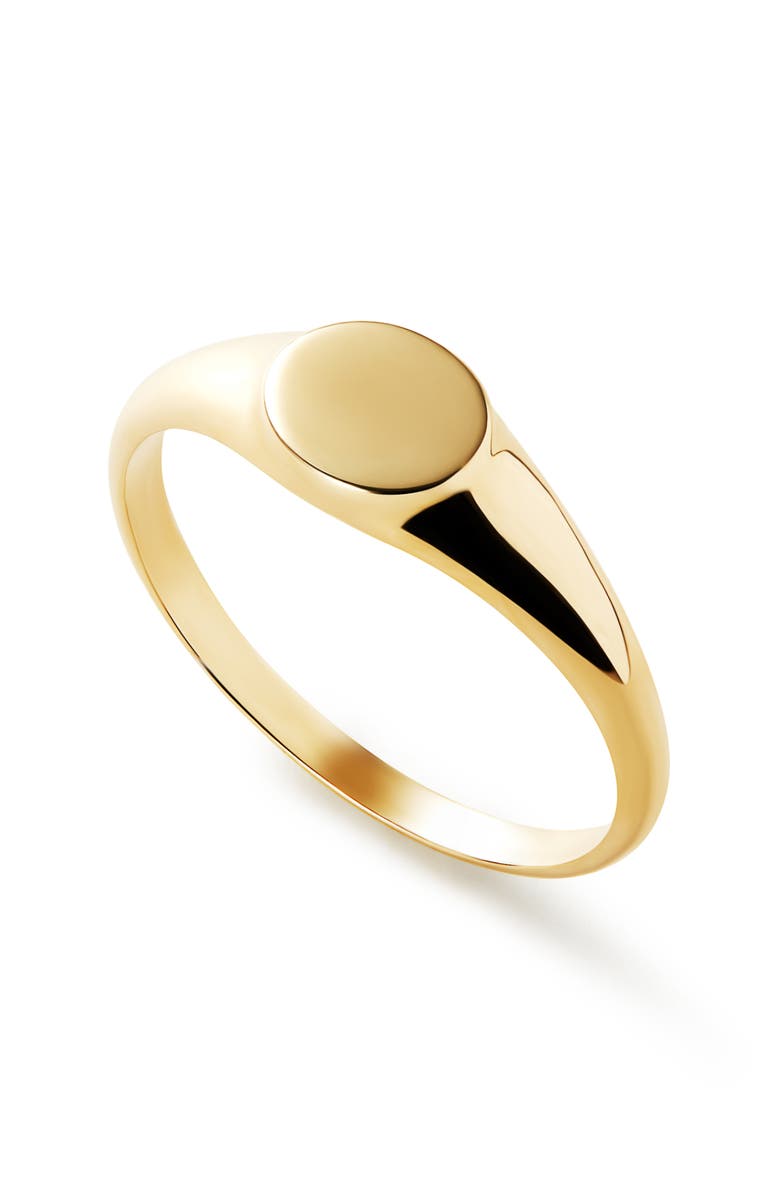 Ana Luisa Gold Band Ring - Gold Signet Ring, Main, color, Gold