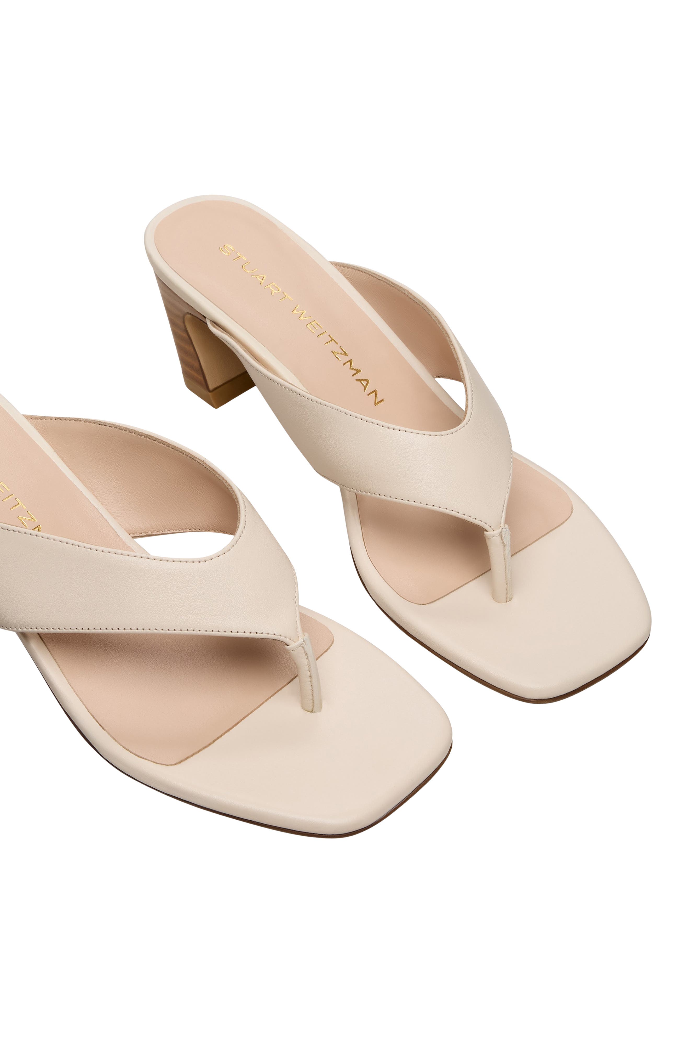 Stassi 50 Thong Sandal, Alternate, color, LINEN/ NEW CAMEL