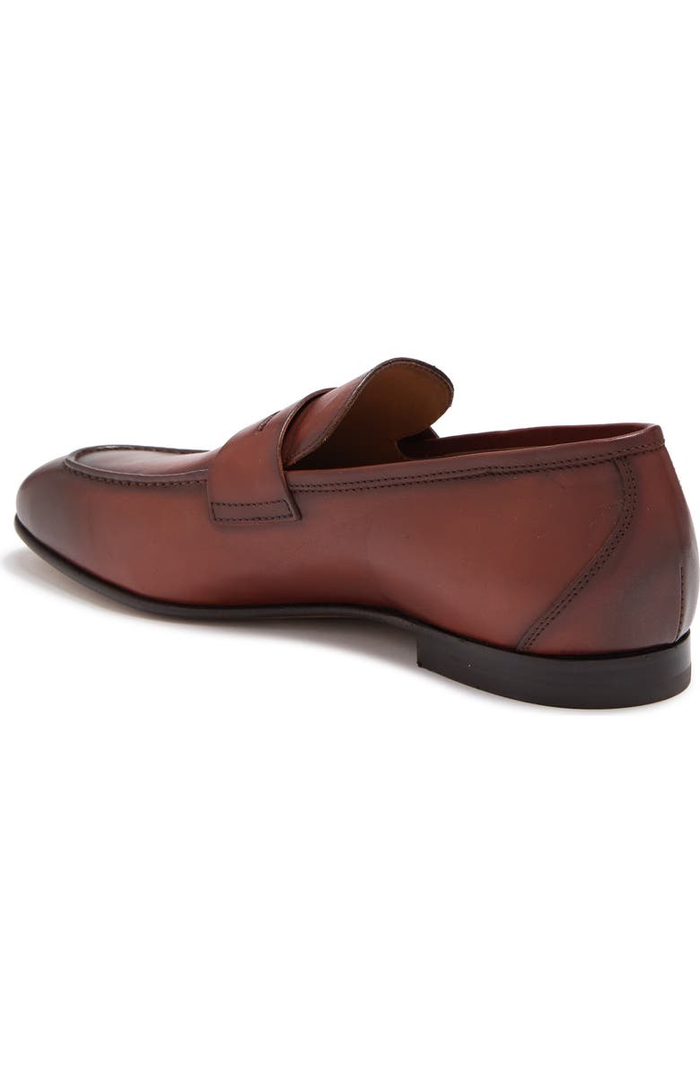 ANTONIO MAURIZI Leather Penny Loafer, Alternate, color,