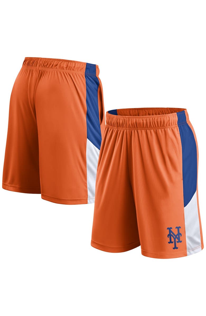 FANATICS Men's Fanatics Orange New York Mets Primary Logo Shorts, Alternate, color, 