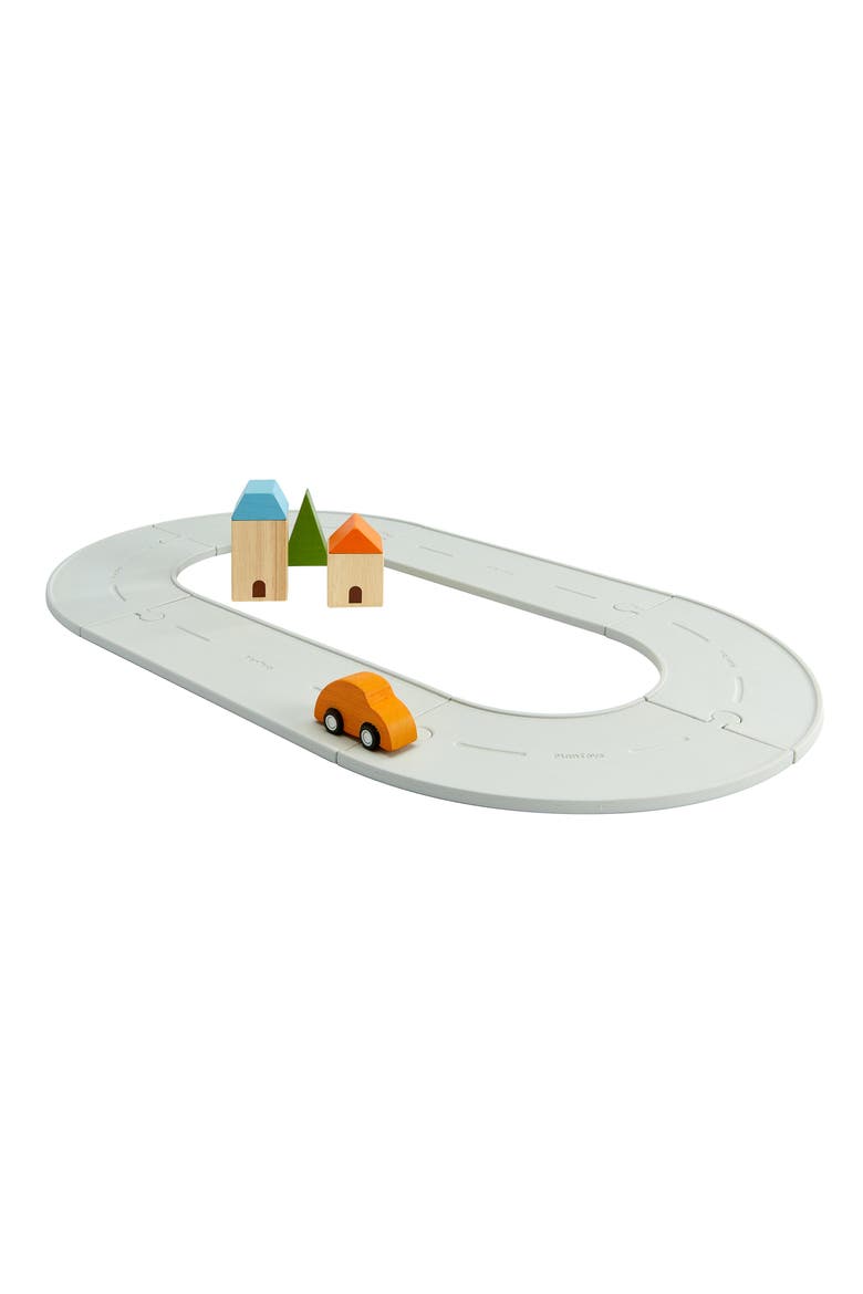 Small Rubber Road & Rail Set, Alternate, color, ASSORTED