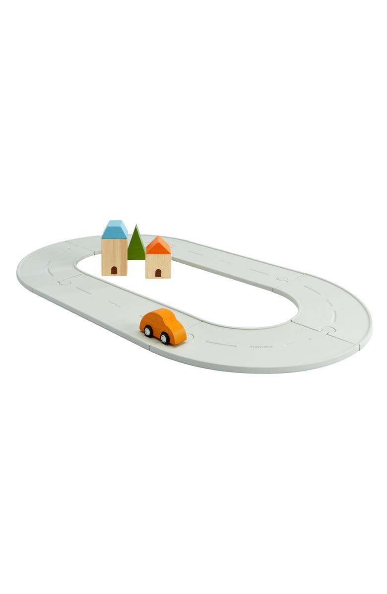 PlanToys<sup>®</sup> Small Rubber Road & Rail Set, Alternate, color, Assorted