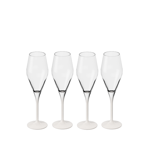 Manufacture Rock Blanc Flute Set of 4