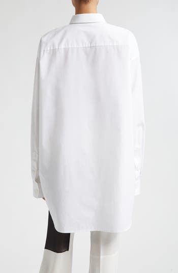 Oversize Poplin Button-Up Shirt