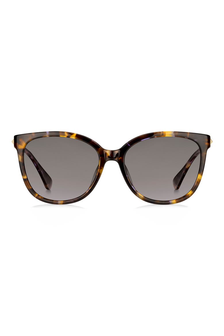 britton 55mm cat eye sunglasses, Main, color, BW BLUE HAVANA/ GREY SF POLAR