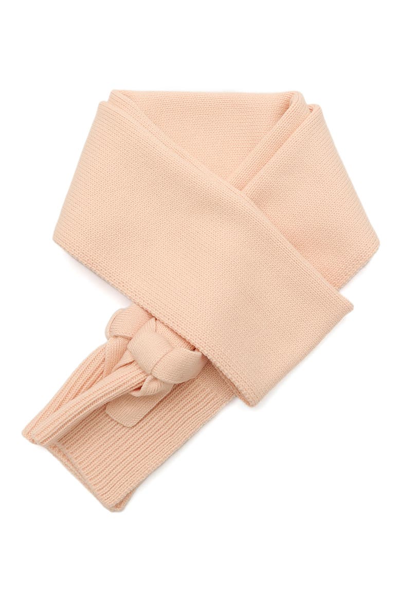 bow trim scarf, Alternate, color, ENGLISH ROSE