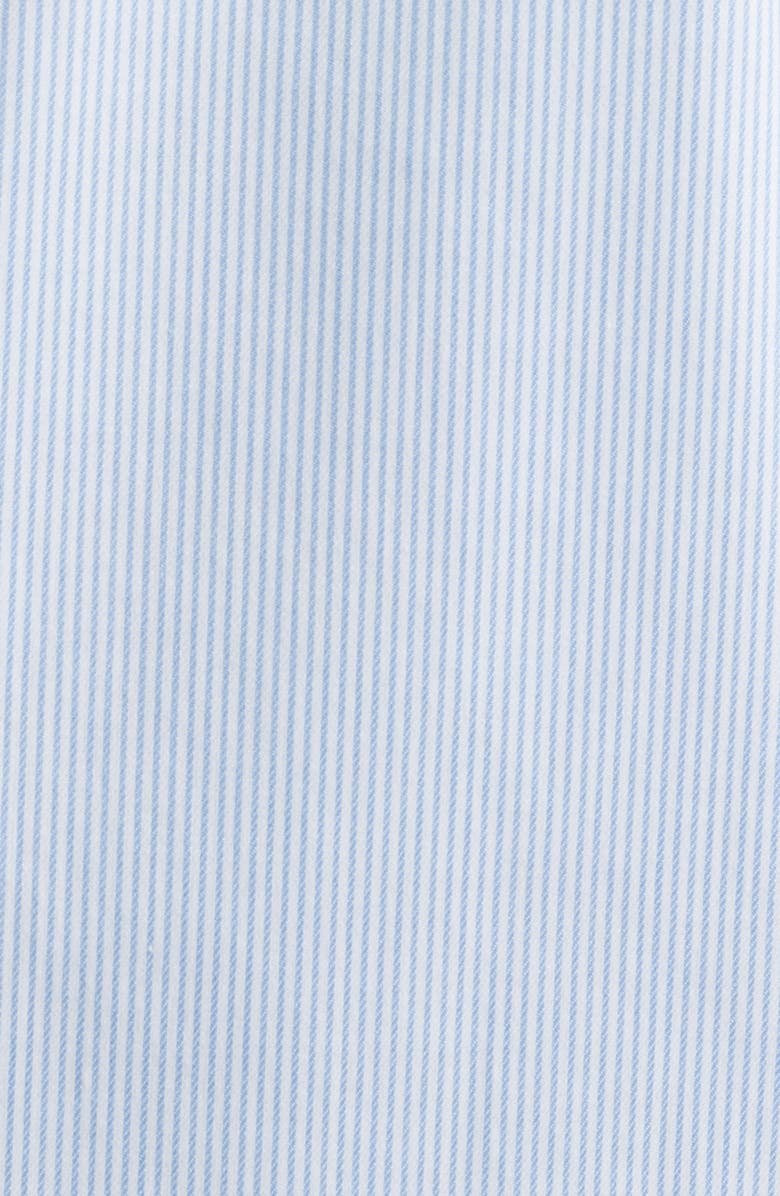 1863 by Eterna Stripe Non-Iron Cotton Twill Dress Shirt, Alternate, color, Sky