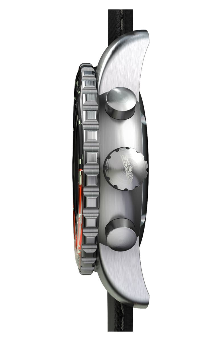 SKYWATCH Classic Chronograph Woven Strap Watch, 46mm, Alternate, color, 