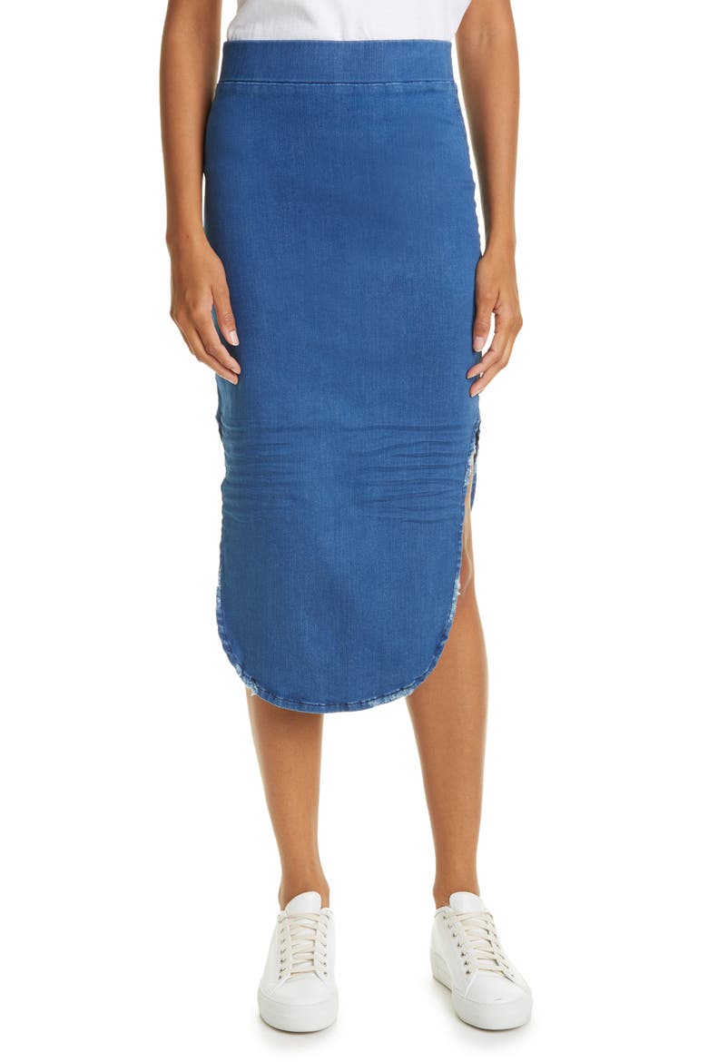 Donegal Unforgettable Skirt, Main, color, 1977 MEDIUM DENIM WASH