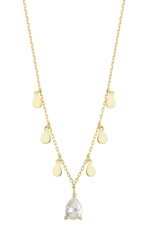 Cubic Zirconia Charm Necklace