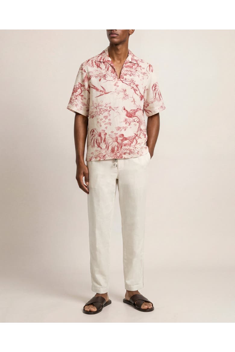 Terry Resort Relaxed Fit Cotton Towelling Polo Shirt, Main, color, Coral
