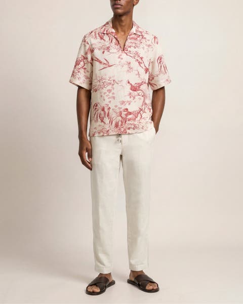 Terry Resort Relaxed Fit Cotton Towelling Polo Shirt