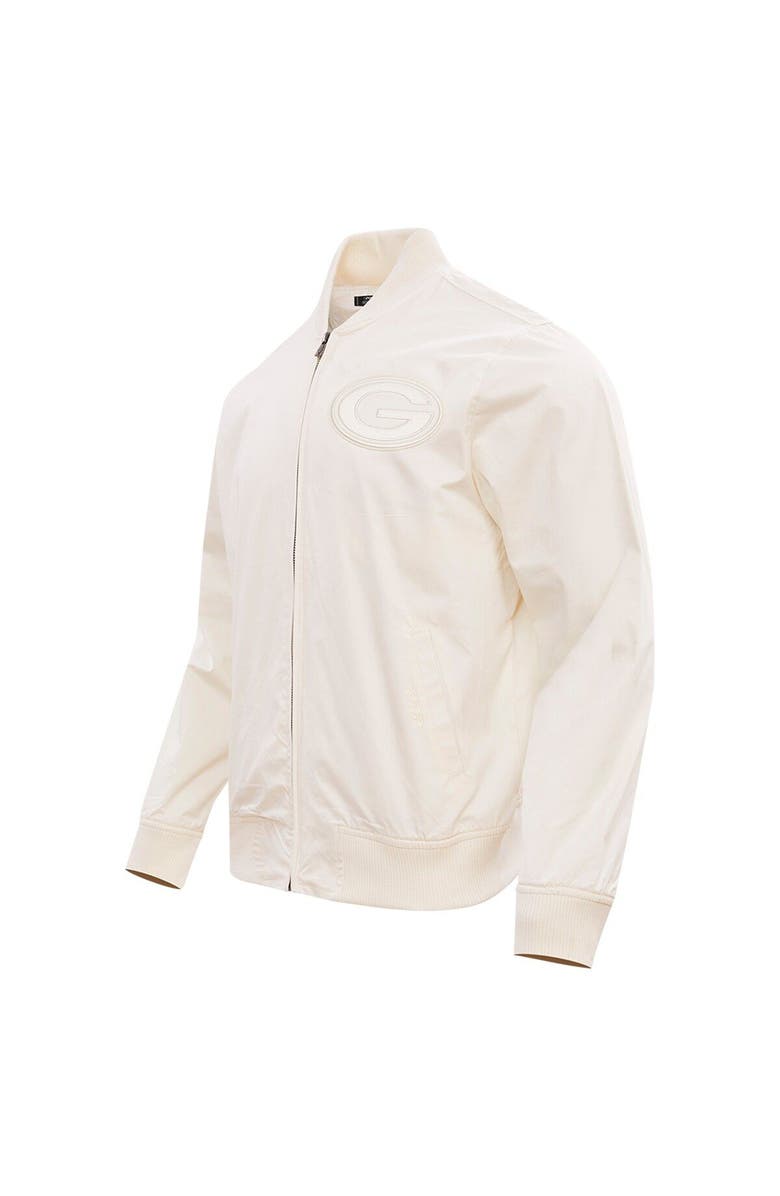 PRO STANDARD Men's Pro Standard Cream Green Bay Packers Neutral Full-Zip Jacket, Alternate, color, Cream