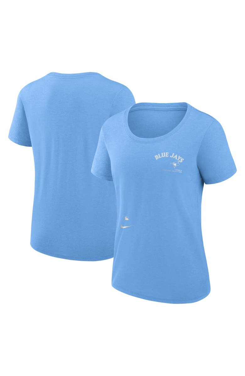 Nike Women's Nike Light Blue Toronto Blue Jays Authentic Collection Performance Scoop Neck T-Shirt, Alternate, color,