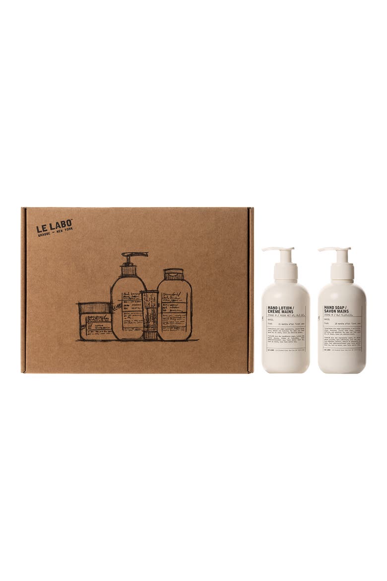 Basil Hand Lotion & Hand Soap Set, Main, color, NO COLOR