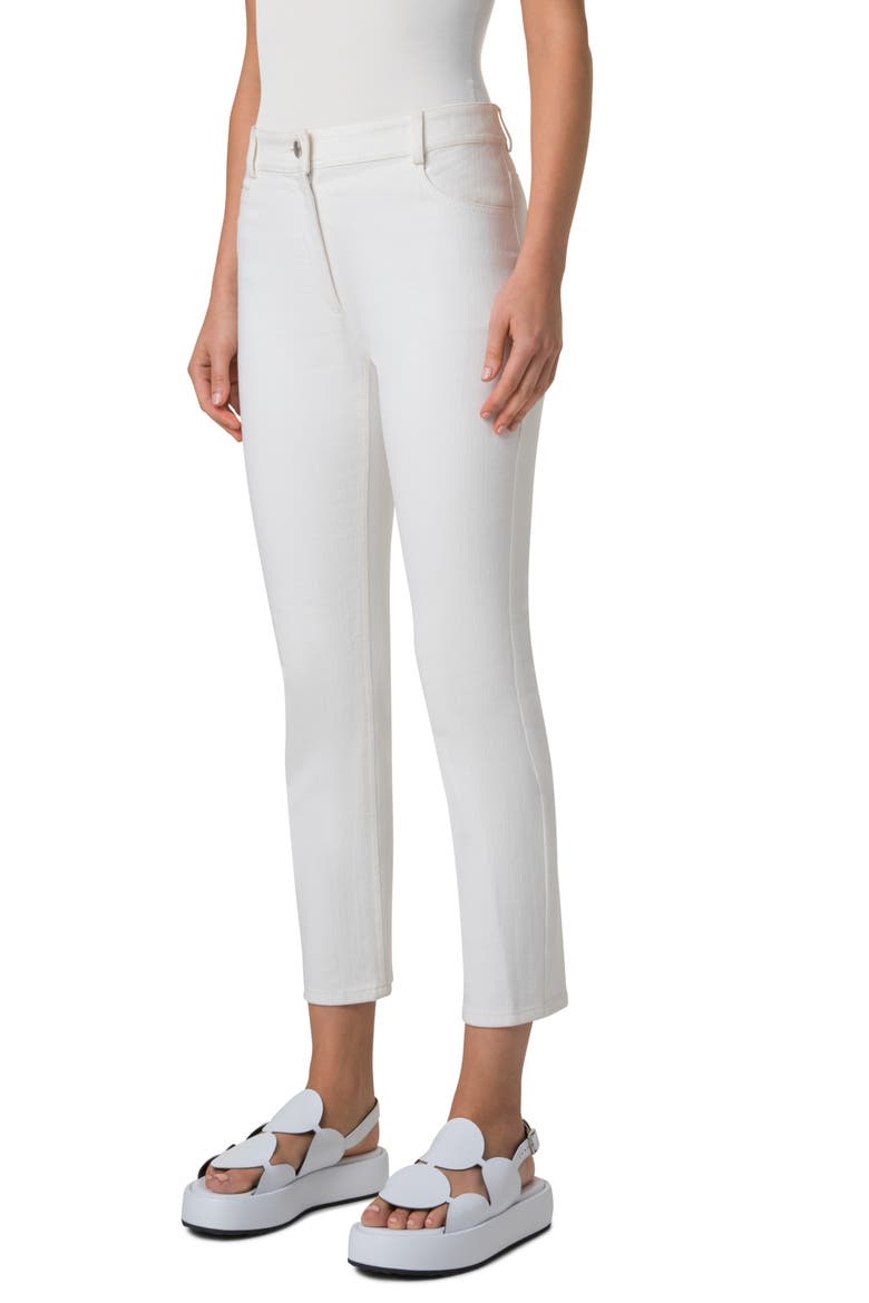 Maru Ankle Tapered Leg Jeans, Alternate, color, CREAM
