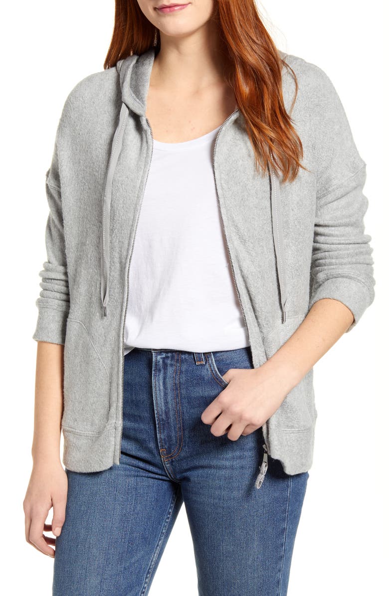 Wit & Wisdom Zip-Up Hoodie, Main, color,