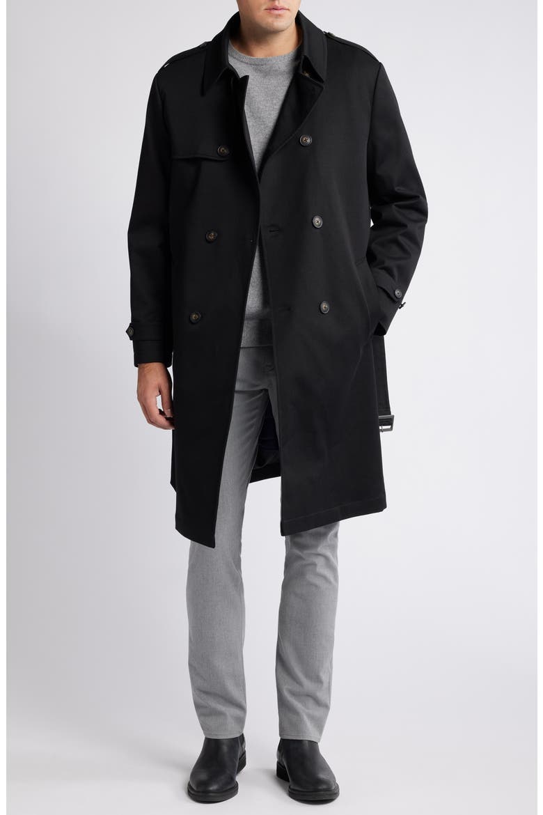 Bridgeport Water Resistant Double Breasted Trench Coat (Men