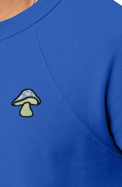 Dalix Mushroom Fleece Sweatshirt In True Royal