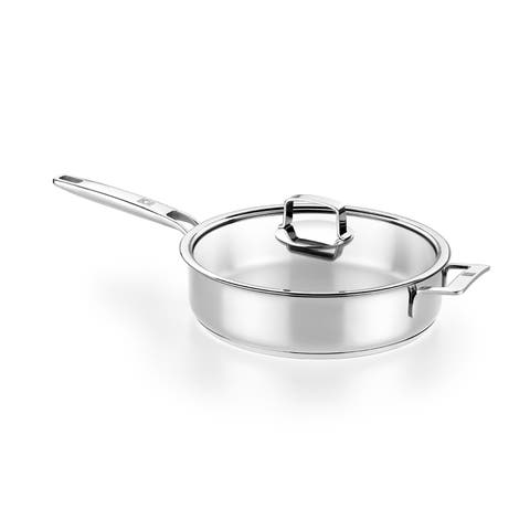Signature Stainless Steel Saute Pan w/Glass Lid, 11-Inch, 4.2-Quart